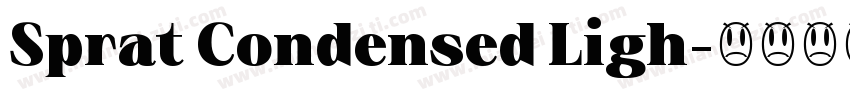 Sprat Condensed Ligh字体转换